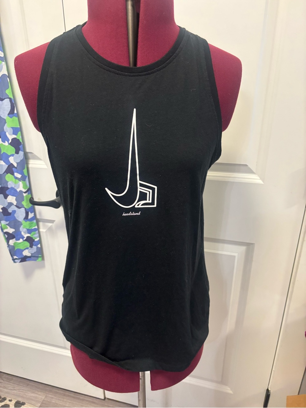 Nike Black Dri-FIT Graphic Tee with White Logo